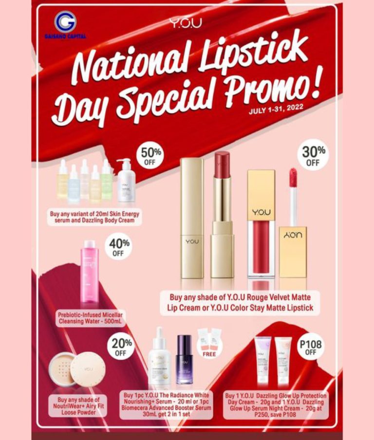 National Lipstick Day Special promo! Gaisano Capital